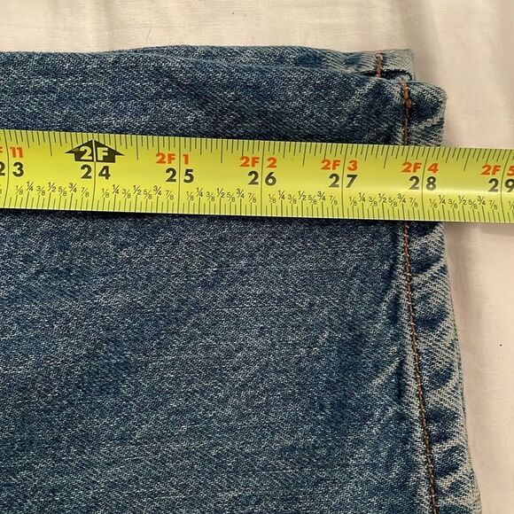 Gitano VTG 90s High Waisted Tapered Denim Mom Blue Jeans Womens Size 14 Short - Picture 7 of 13